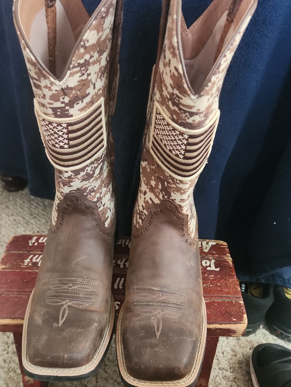 Ariat Womens Camo Western Heeled Boots